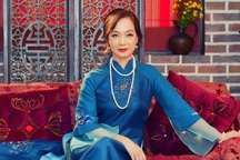 NSND Lê Khanh làm người mẫu áo dài cho NTK Xuân Thu