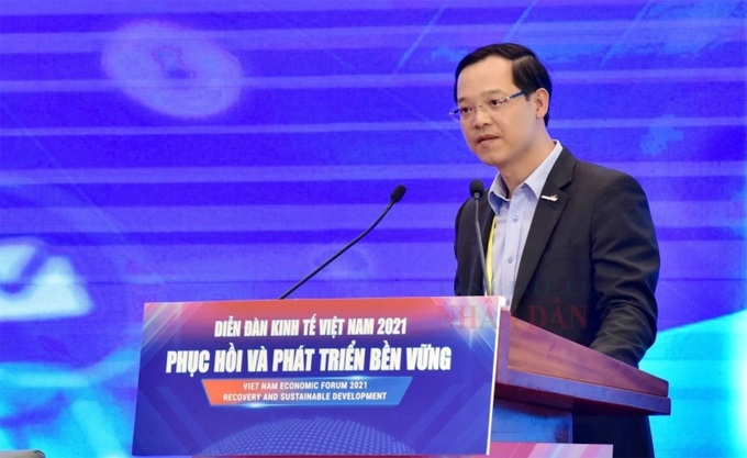 Tổng cục trưởng Trương Anh Dũng phát biểu tại Diễn đàn Kinh tế Việt Nam 2021