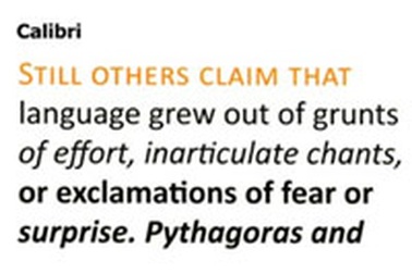 Calibri "tiếm ngôi" Times New Roman