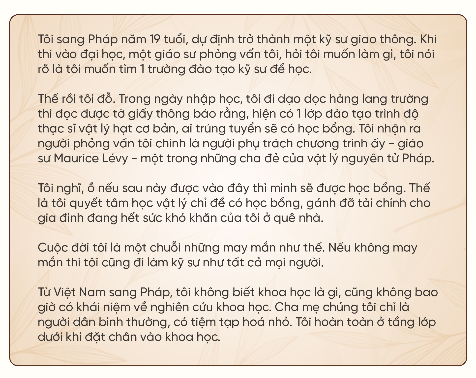 សាស្ត្រាចារ្យ Tran Thanh Van៖ យើងត្រូវការ GS Trần Thanh Vân: Cần một “Nhà hát Hồ Gươm” của khoa học công nghệ - 15