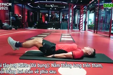 Tạm biệt "bụng bia", có cơ bụng 6 múi bằng tập đá bụng trong vòng 30s