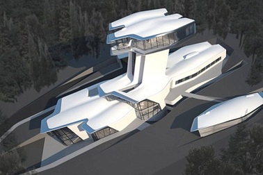 Bạn trai tặng biệt thự hình phi thuyền cho siêu mẫu Anh