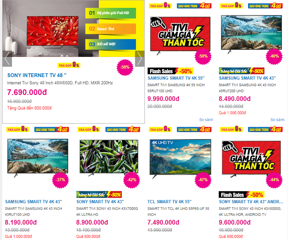 Thị trường TV giảm giá mạnh chưa từng có, TV 4K xuống dưới 10 triệu đồng - 2 Thị trường TV giảm giá mạnh chưa từng có, TV 4K xuống dưới 10 triệu đồng - 2