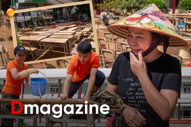 Hiệu trưởng bật khóc giữa sân trường, đau đáu nhìn sự học trôi sông