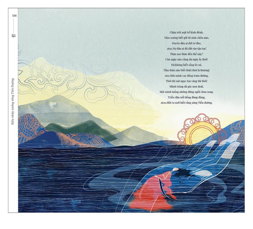 Bộ tranh minh họa truyện Kiều của nữ sinh Hà Tĩnh gây sốt - 12