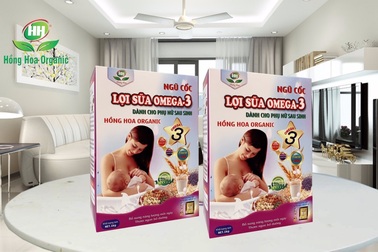 Ngũ cốc bổ sung canxi và ngũ cốc lợi sữa Omega 3 Hồng Hoa Organic -Món quà cho sức khỏe cả gia đình