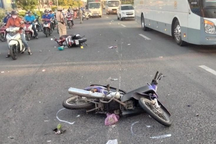 Truy tìm tung tích người đàn ông đi xe đạp bị xe container tông chết