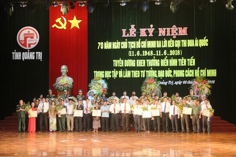 Quảng Trị: Tuyên dương, khen thưởng 20 tập thể, 56 cá nhân điển hình tiên tiến