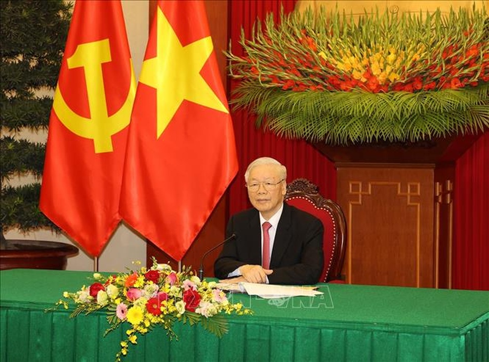Tổng Bí thư Nguyễn Phú Trọng điện đàm Tổng Bí thư, Chủ tịch nước Trung Quốc - 1 Tổng Bí thư Nguyễn Phú Trọng điện đàm Tổng Bí thư, Chủ tịch nước Trung Quốc - 1