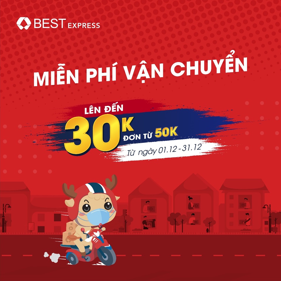 Ưu đãi lớn tháng 12 từ đơn vị chuyển phát nhanh BEST Express trong tháng 12 - 1 Ưu đãi lớn tháng 12 từ đơn vị chuyển phát nhanh BEST Express trong tháng 12 - 1
