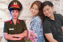 Diễn viên Tú Vi nhờ chồng dạy võ để vào vai công an