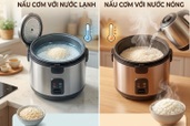 Nấu cơm nên dùng nước nóng hay lạnh?