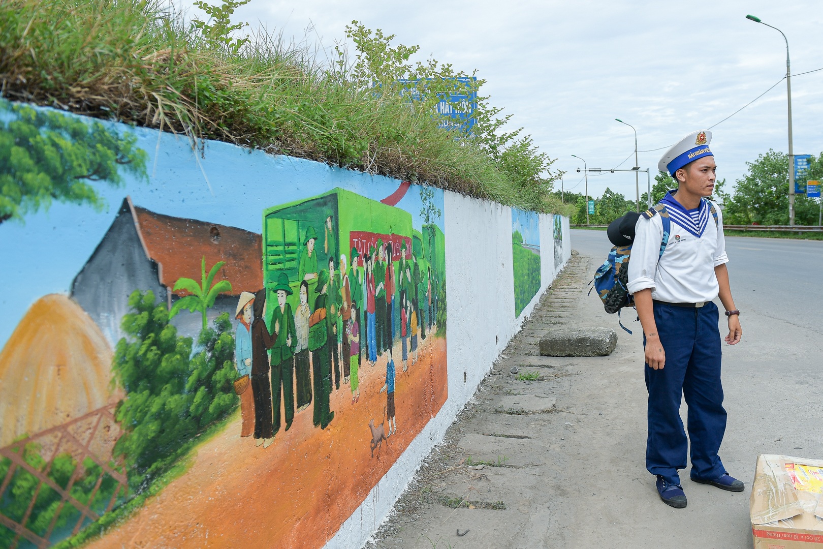 Con đường bích họa dài hơn 2 km ở ngoại thành Hà Nội - 14 Con đường bích họa dài hơn 2 km ở ngoại thành Hà Nội - 14