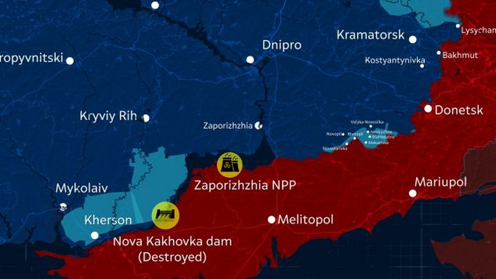 Ukraine có thể thẳng tiến từ đập Nova Kakhovka đến Melitopol - 1 Ukraine có thể thẳng tiến từ đập Nova Kakhovka đến Melitopol - 1