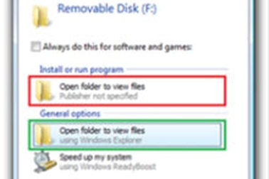 Windows 7 “cấm” USB chạy autorun
