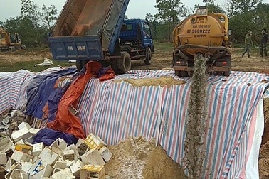 Tiêu hủy hơn 70 tấn hải sản tồn kho không đảm bảo an toàn thực phẩm