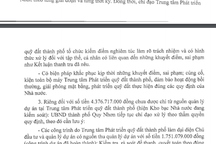 Chi sai tiền tỷ, Trung tâm Phát triển quỹ đất bị đề nghị rút kinh nghiệm