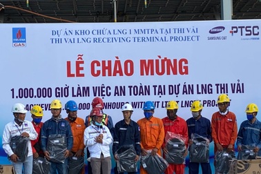 Dự án Kho chứa 1 triệu tấn LNG tại Thị Vải cán mốc 1 triệu giờ làm việc an toàn