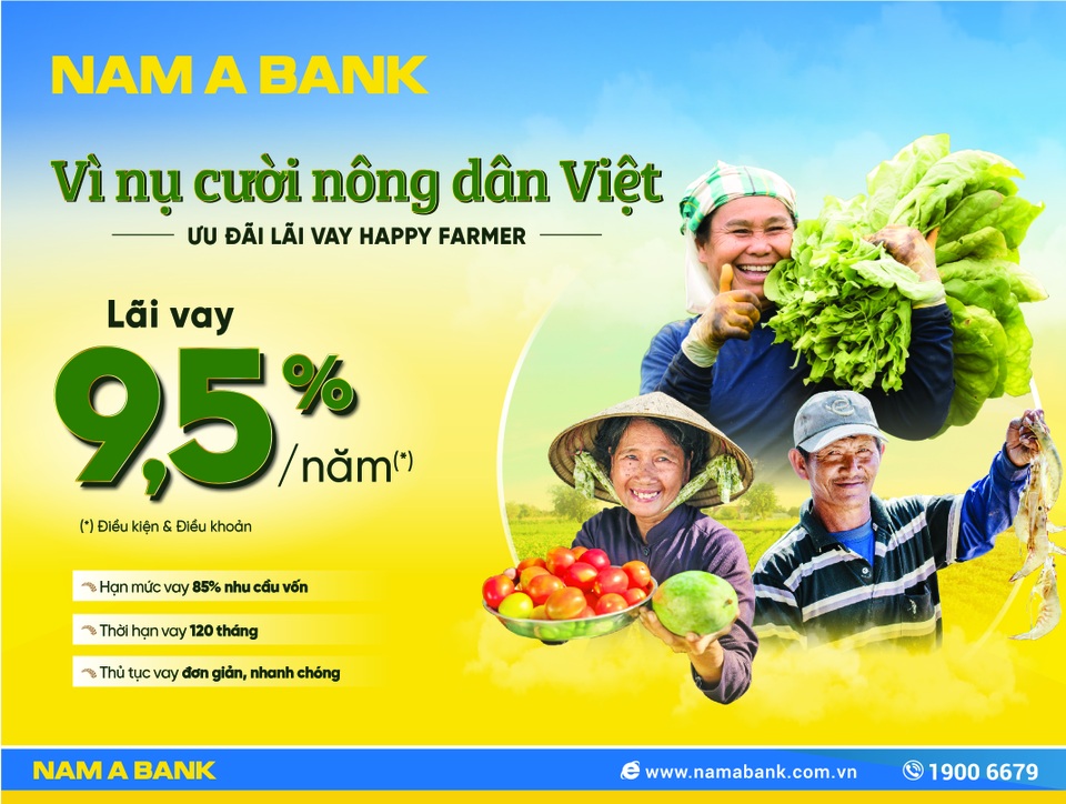 Nam A Bank dành nhiều ưu đãi cho vay nông nghiệp nông thôn - 1 Nam A Bank dành nhiều ưu đãi cho vay nông nghiệp nông thôn - 1