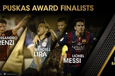 Đề cử giải Bàn thắng đẹp nhất năm 2015: Vinh danh Messi?