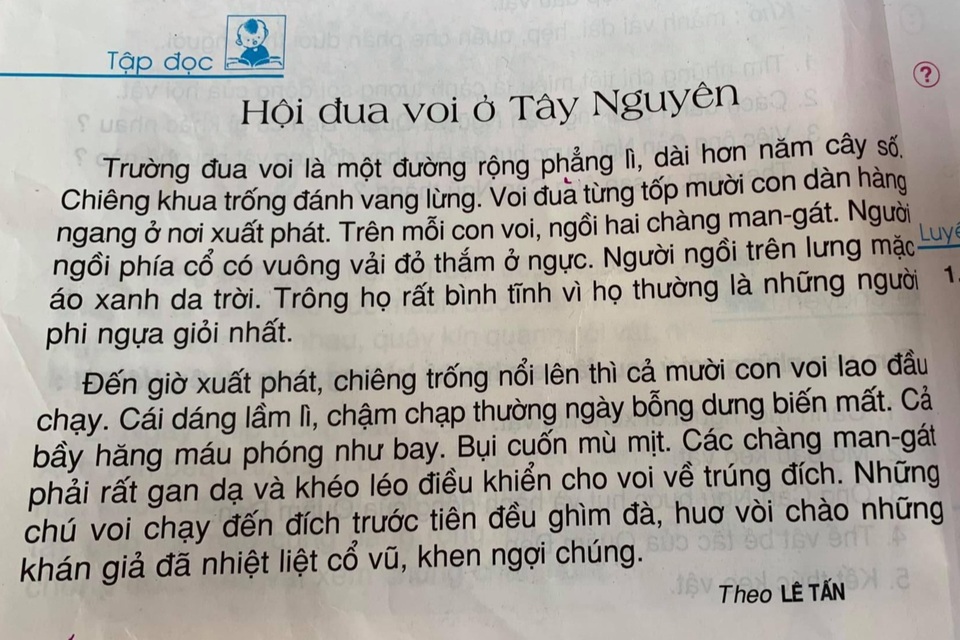 SGK viết sai về Hội đua voi ở Tây Nguyên: Nhà nghiên cứu văn hóa bức xúc - 1 SGK viết sai về Hội đua voi ở Tây Nguyên: Nhà nghiên cứu văn hóa bức xúc - 1