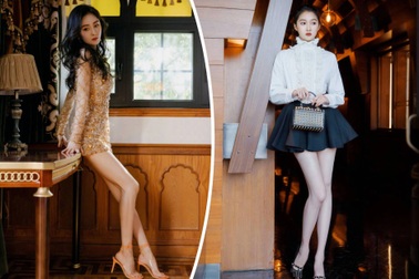 Chiêm ngưỡng hai đôi chân thon dài "cực phẩm" của 2 mỹ nhân Hoa ngữ