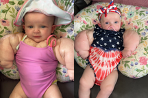 Mỹ: Bé gái 9 tháng tuổi có cơ bắp như siêu anh hùng do mắc căn bệnh hiếm