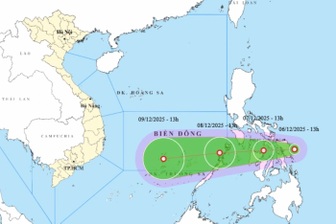 Áp thấp nhiệt đới xuất hiện gần Biển Đông, có thể mạnh thành bão
