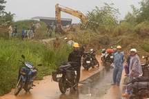 Quốc lộ 28B bị gián đoạn do sạt lở ở Lâm Đồng