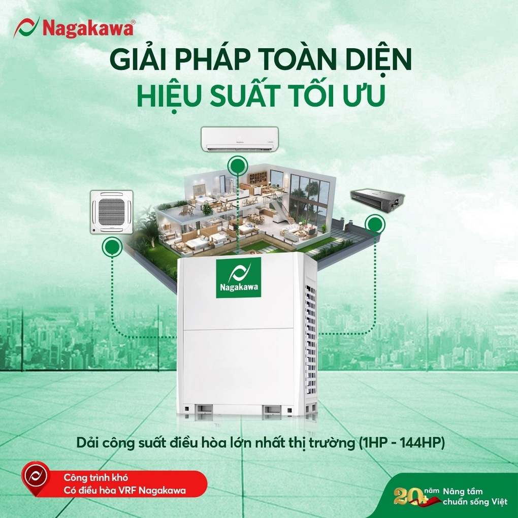 Nagakawa tung bộ sản phẩm mới 2024, tập trung nhóm điều hòa thương mại - 3 Nagakawa tung bộ sản phẩm mới 2024, tập trung nhóm điều hòa thương mại - 3