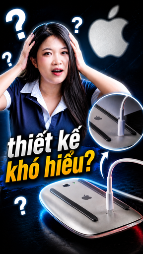 Vì sao chuột Apple phải lật ngửa mới sạc được?