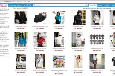 Thời trang hè rộn ràng trên mạng