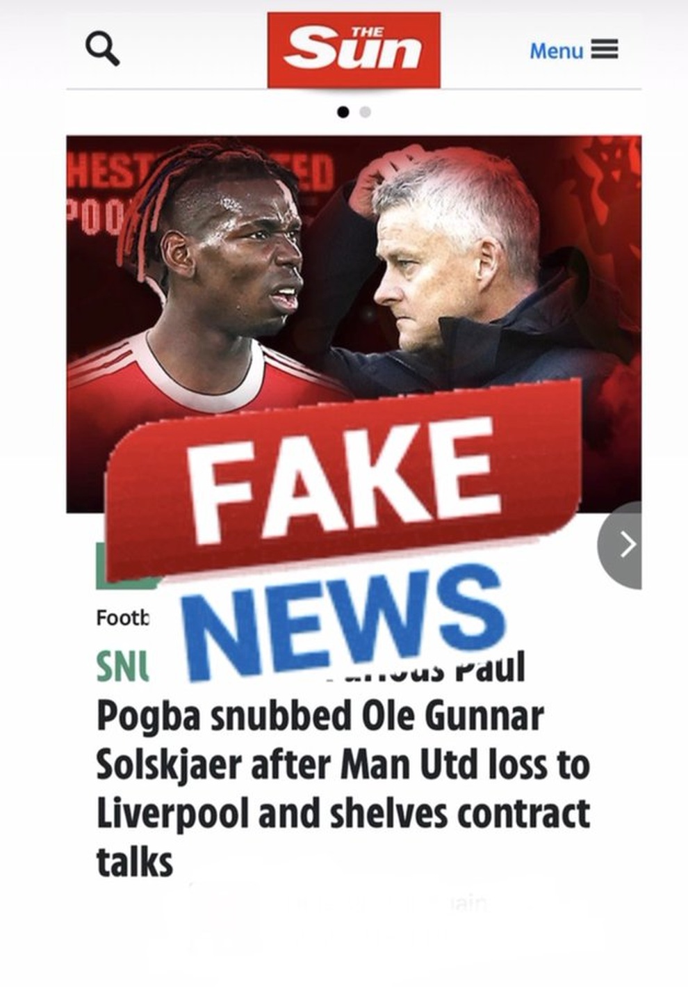 Pogba nói gì về thông tin mâu thuẫn với HLV Solskjaer? - 1 Pogba nói gì về thông tin mâu thuẫn với HLV Solskjaer? - 1