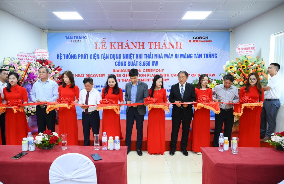 Xi măng Tân Thắng tiết kiệm 80 tỷ đồng/năm nhờ phát điện từ nhiệt khí thải - 1 Xi măng Tân Thắng tiết kiệm 80 tỷ đồng/năm nhờ phát điện từ nhiệt khí thải - 1