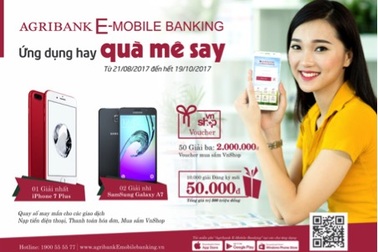 Trúng iPhone 7 Plus với Agribank E-Mobile Banking