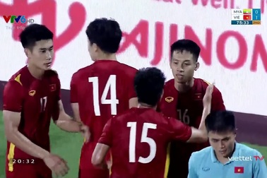 U23 Việt Nam 1-0 U23 Myanmar: Hùng Dũng mở tỷ số cho U23 Việt Nam