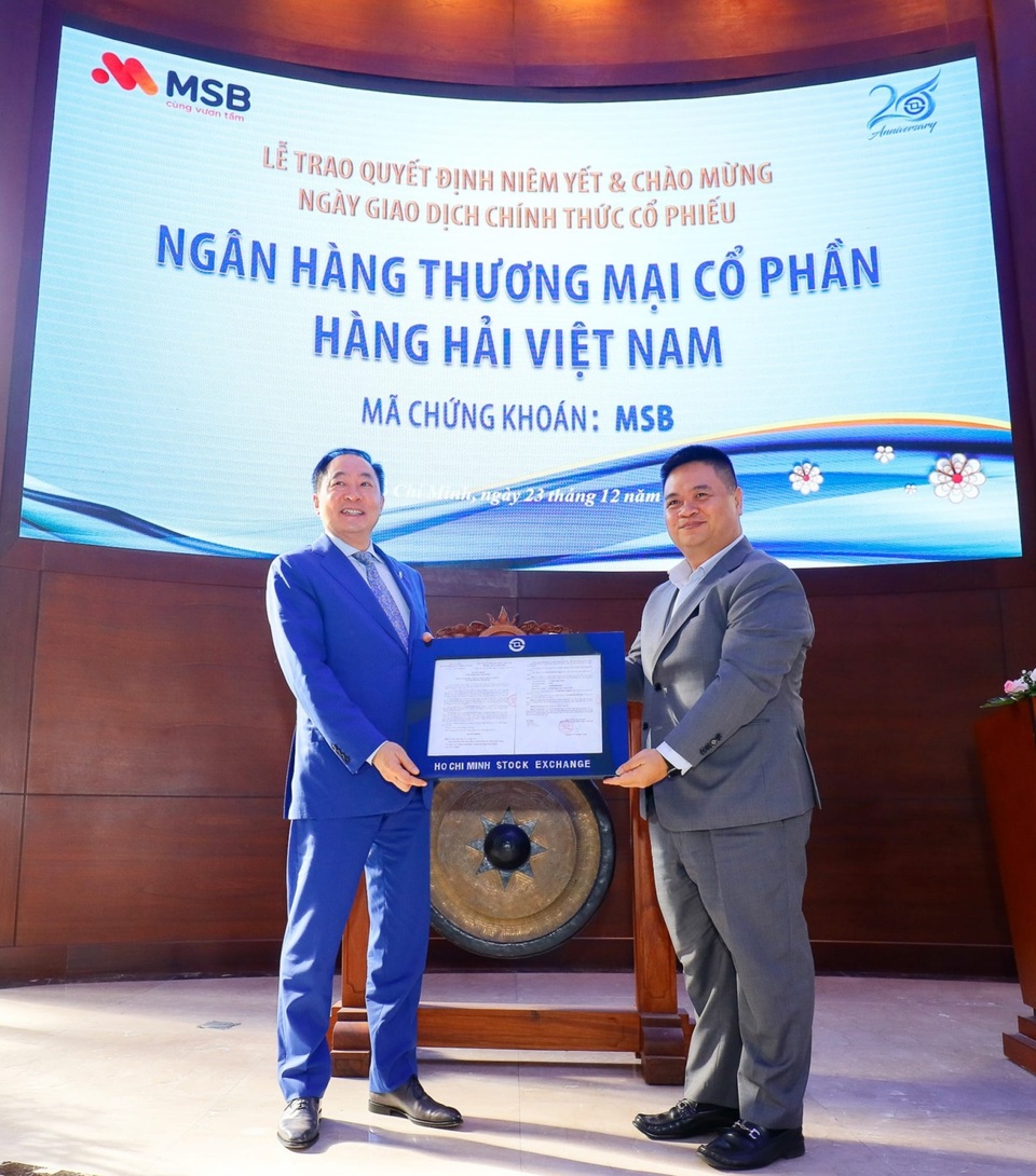 MSB chính thức niêm yết tại Sở Giao dịch chứng khoán TP. Hồ Chí Minh - 2 MSB chính thức niêm yết tại Sở Giao dịch chứng khoán TP. Hồ Chí Minh - 2