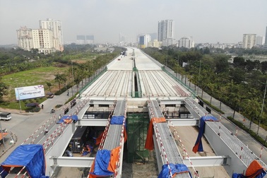 Ngày 30/9 thông xe đường trên cao Mai Dịch - Nam Thăng Long