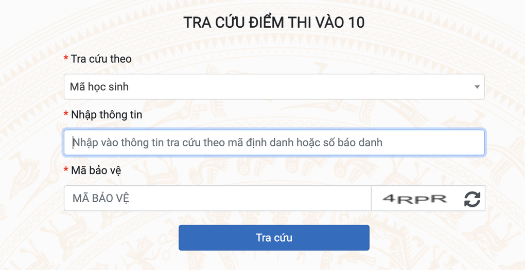 How to look up Hanoi high school grade 10 exam scores quickly and accurately - 1 Cách tra cứu điểm thi lớp 10 THPT của Hà Nội nhanh, chính xác nhất - 1