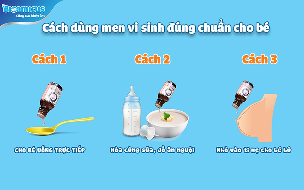 Cách bổ sung men vi sinh cho bé đúng chuẩn để có tác dụng hiệu quả - 3 Cách bổ sung men vi sinh cho bé đúng chuẩn để có tác dụng hiệu quả - 3