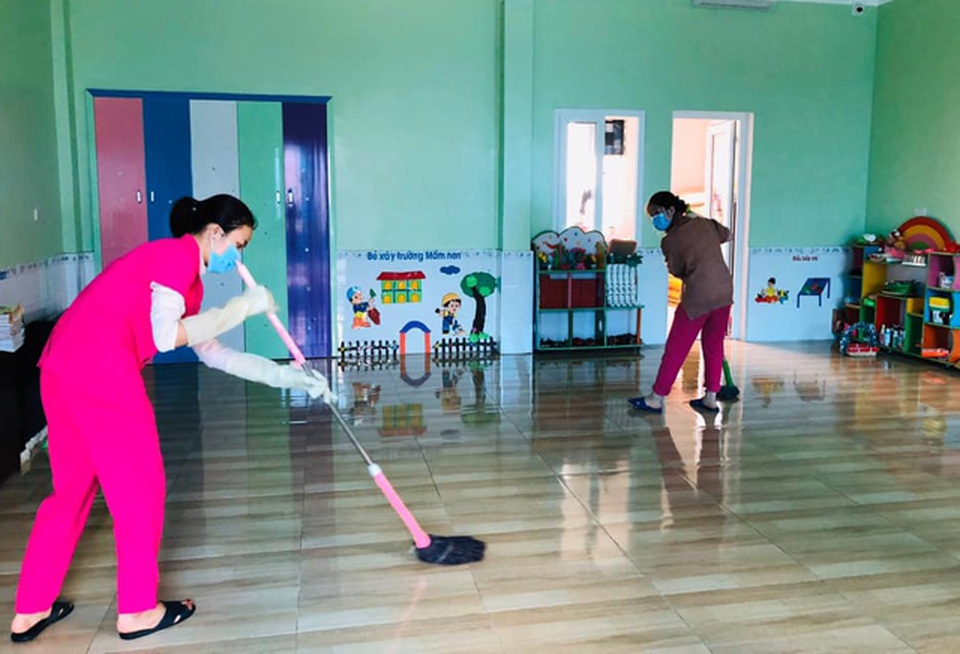 Nghệ An: Chưa có lệnh nghỉ, các trường học khẩn trương phòng dịch Corona - 3 Nghệ An: Chưa có lệnh nghỉ, các trường học khẩn trương phòng dịch Corona - 3
