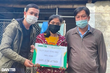 Người mẹ khuyết tật và hai con thơ được bạn đọc giúp đỡ hơn 100 triệu đồng