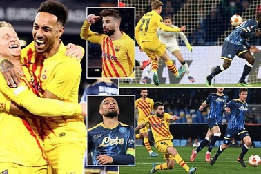 Thắng đậm Napoli, Barcelona giành vé đi tiếp ở Europa League