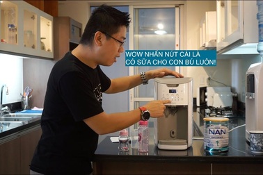 Trên tay máy pha sữa IMAMI: pha sữa nhanh, nhiều tính năng hay