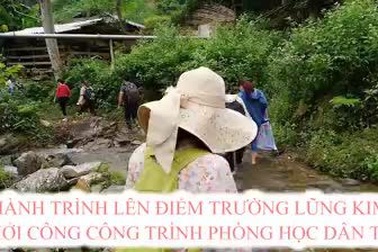 Hành trình trở lại điểm trường Lũng Kim (Cao Bằng) khởi công xây dựng công trình phòng học mang tên Dân trí
