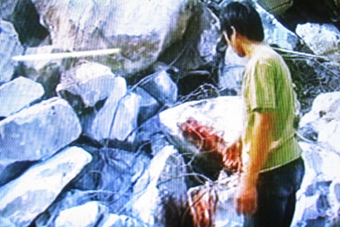 Hai anh em bị một tảng đá đè chết