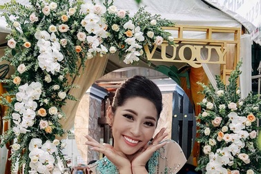 Không gian tiệc cưới ngập sắc trắng nhà hoa hậu Đại dương Đặng Thu Thảo