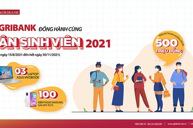 Agribank dành 500 triệu đồng chào đón tân sinh viên 2021