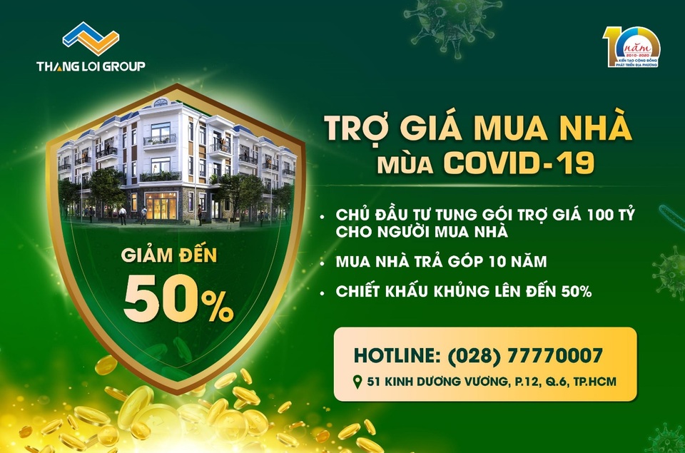 Chủ đầu tư tại TP.HCM tung gói trợ giá 100 tỷ đồng cho khách hàng mùa Covid-19 - 2 Chủ đầu tư tại TP.HCM tung gói trợ giá 100 tỷ đồng cho khách hàng mùa Covid-19 - 2