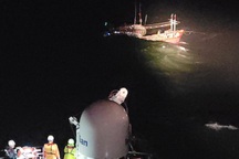 Mưa lớn ở Đà Nẵng: Cứu sống 14 thuyền viên bị chìm tàu